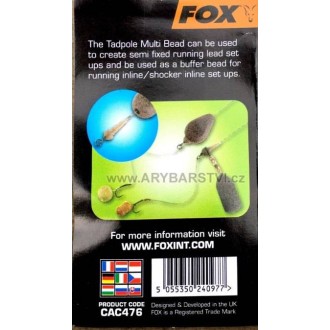 FOX Zarážky Edges Tadpole Multi Bead Trans Khaki