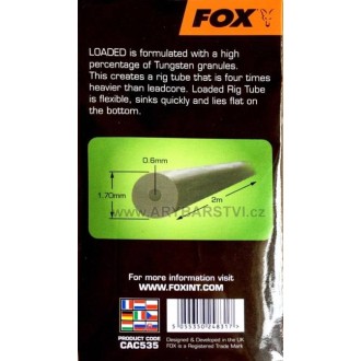 FOX Tungsten Hadička Edges Loaded Tungsten Rig Tube