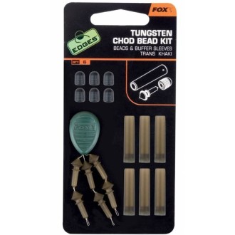 FOX Sada pro Montáž Edges Tungsten Chod Bead Kit Beads Buffer Sleeves