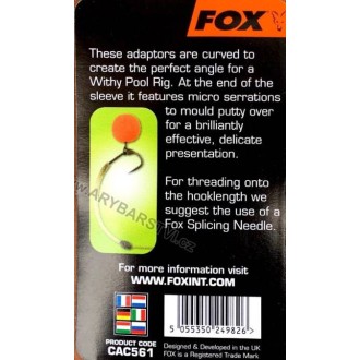 FOX Rovnátko háčku Edges Withy Curve Adaptor 10ks