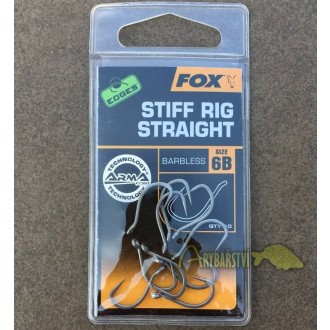 FOX Háček Edges Armapoint Stiff Rig Straight Barbless 10ks