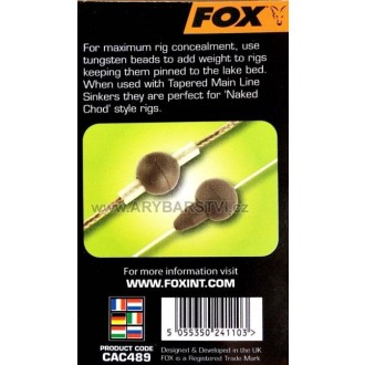 FOX Gumové korálky Edges Tungsten Beads