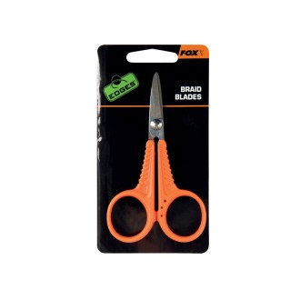 FOX Edges Micro Scissors Orange Nůžky na pletenou šňůru