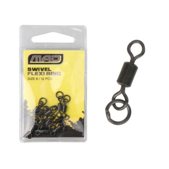 MAD Obratlík Flexi Ring Swivel 12 ks Vel.10