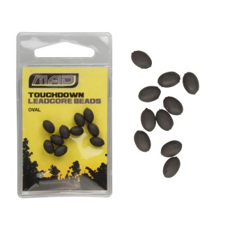 MAD Korálkové zarážky Touchdown Oval Leadcore Beads 10 ks