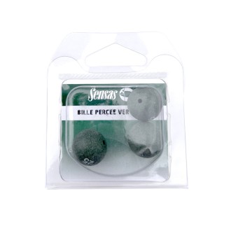 SENSAS Průběžná zátěž Drilled Bullet Green 3 ks