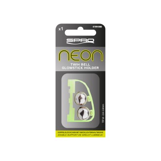 SPRO Rolnička s klipem na prut Neon Clip Double Bell GlowStick Holder