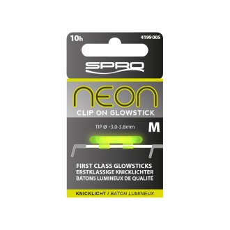 SPRO Chemické světlo s klipem na prut Neon Clip On GlowStick Green