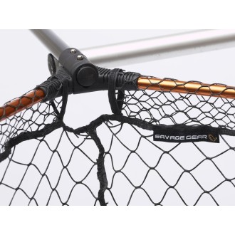 SAVAGE GEAR Podběrák PRO Tele Folding Rubber Mesh Net XL