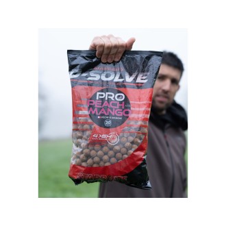 STARBAITS Rozpustné boilie D-Solve Boilies Pro Peach Mango 2.5kg 20mm