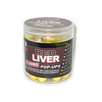 STARBAITS Plovoucí Boilie Concept Red Liver Fluo  Pop-Up 80 g