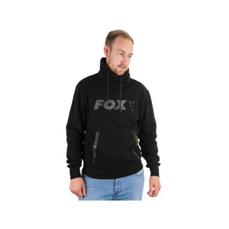 FOX Mikina Black Camo Print High Neck