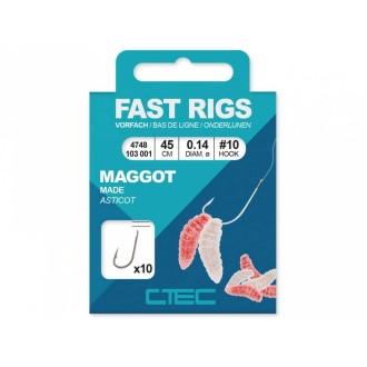 SPRO Návazec na červy C-TEC Fast Rigs Maggot 45 cm 10 ks