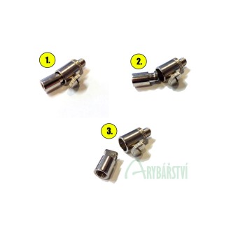 SURETTI Rychloupínací závit hlásiče záběru Whitworth Nerez