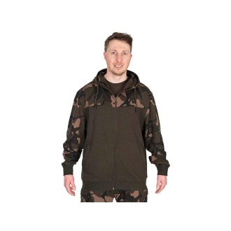 FOX Mikina LW Khaki Camo Split Zip Hoody