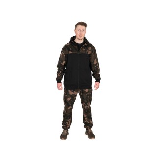 FOX Mikina LW Black Camo Split Zip Hoody