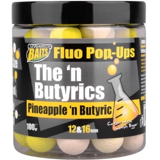 STRATEGY BAITS Plovoucí Boilies POP16/12 THE N BUTYRIC 100 g