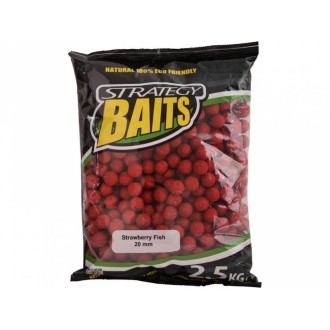 STRATEGY BAITS Boilies STRAWBERRY FISH 20 mm 2.5 kg