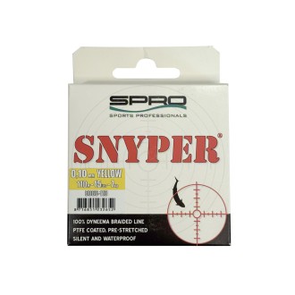 SPRO Splétaná šňůra Snyper Braid Yellow 110m 0.10mm