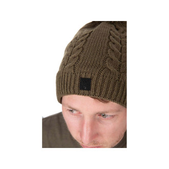FOX Čepice Khaki Knitted Bobble Hat