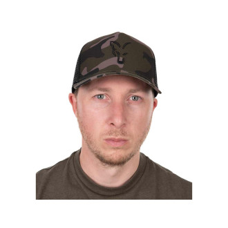 FOX Kšiltovka Black Camo Trucker Cap