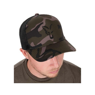 FOX Kšiltovka Black Camo Trucker Cap