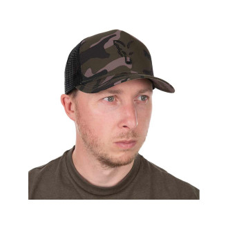 FOX Kšiltovka Black Camo Trucker Cap