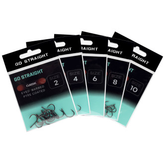 GO STRAIGHT Háčky Classic Eyed Barbed 15ks