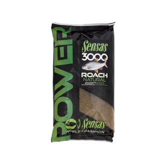 SENSAS Krmítková směs 3000 Power Roach Natural 1kg