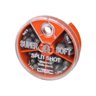 SPRO C-TEC Sada broků Super Soft Split Shot 4 Compartments