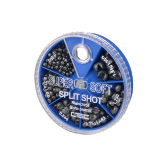 SPRO C-TEC Sada broků Super Soft Split Shot 6 Compartments